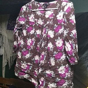 H&m floral button up shirt